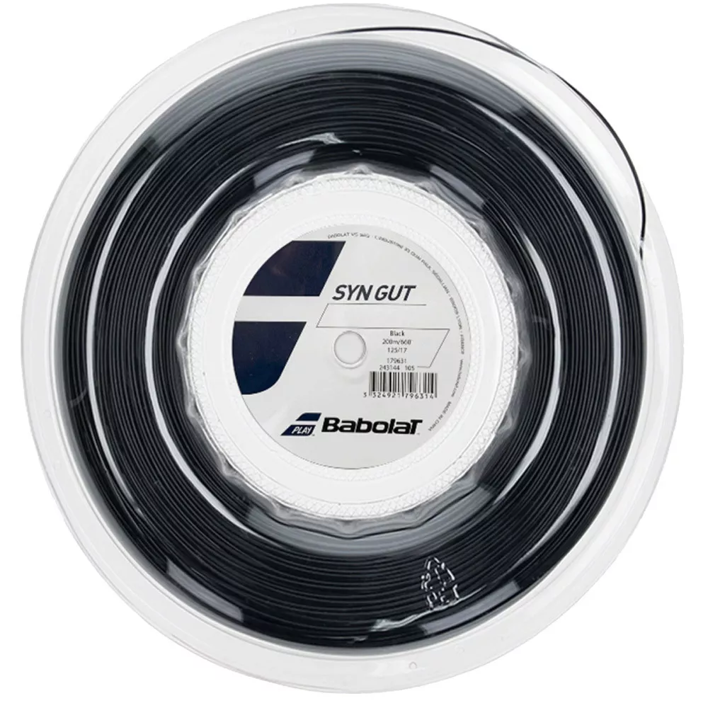 Babolat Syn Gut Saitenrolle Schwarz 200 m