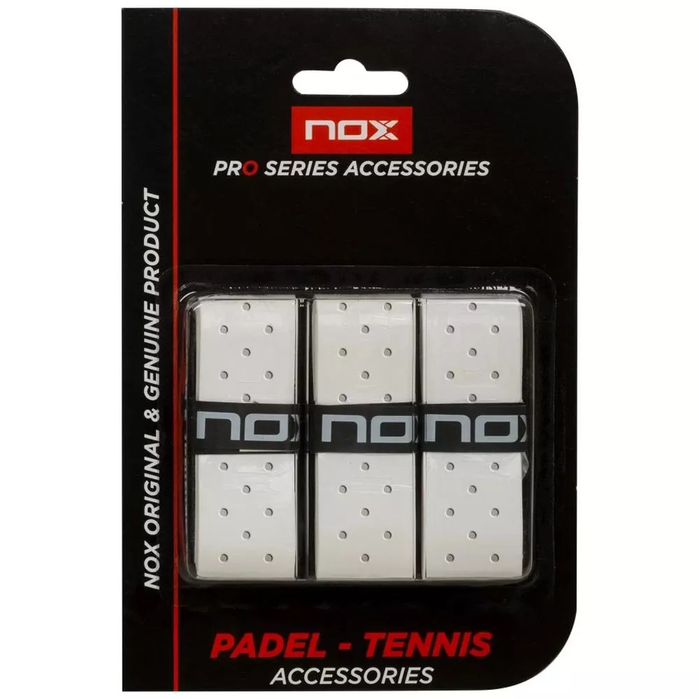 Nox Pro perforiert Overgrip Wei&szlig; 3er-Pack