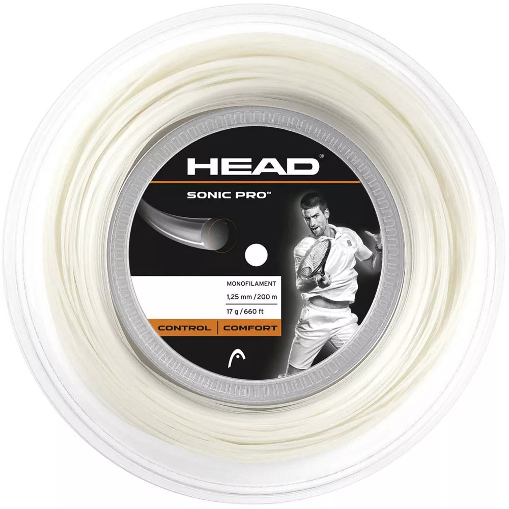 Head Sonic Pro Saitenrolle Wei&szlig; 200 m