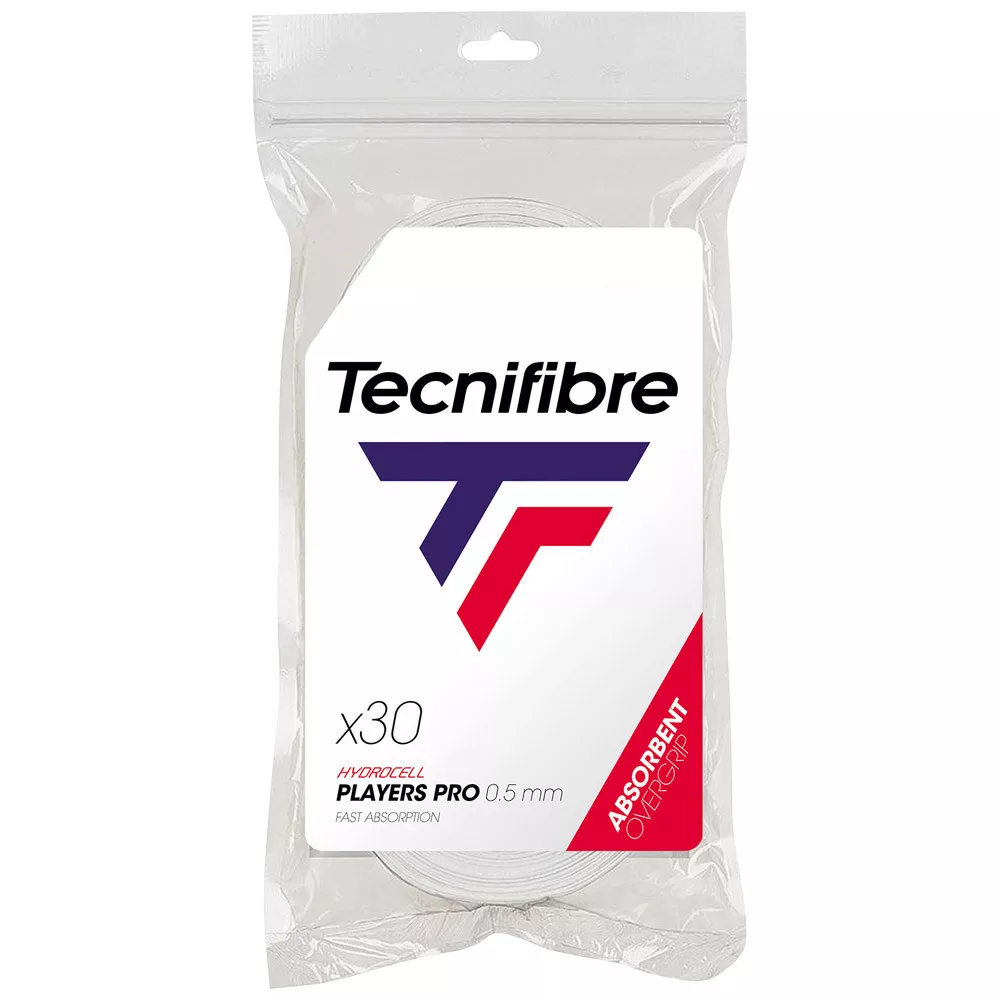 Tecnifibre Players Pro Overgrip Wei&szlig; 30er-Pack