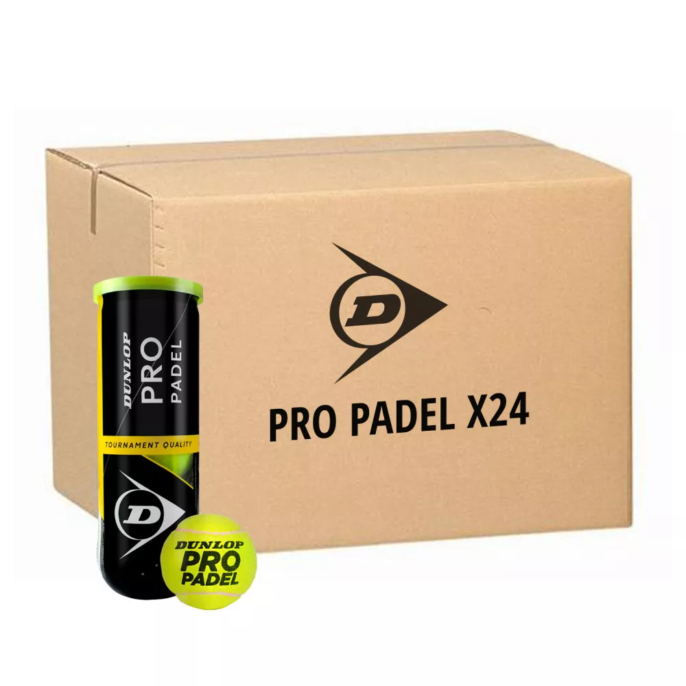 Dunlop Pro Padelb&auml;lle Karton (24 Dosen &agrave; 3 B&auml;lle)
