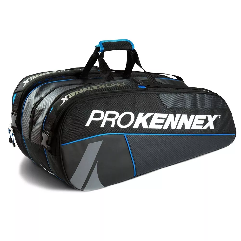 Pro Kennex Kinetix Triple Schl&auml;gertasche (Thermobag) Schwarz / Blau