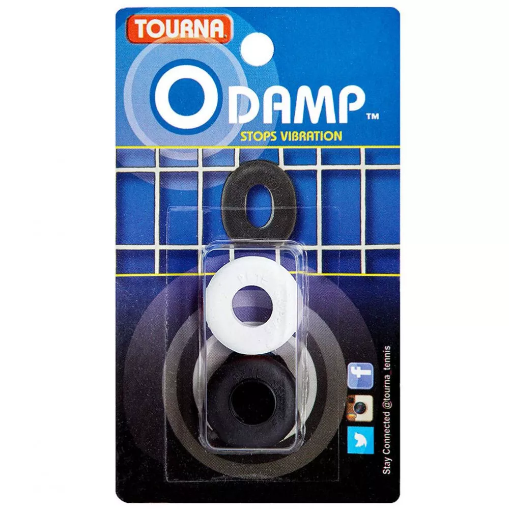 Tourna O Damp Vibrationsd&auml;mpfer Schwarz / Wei&szlig; 2er-Pack