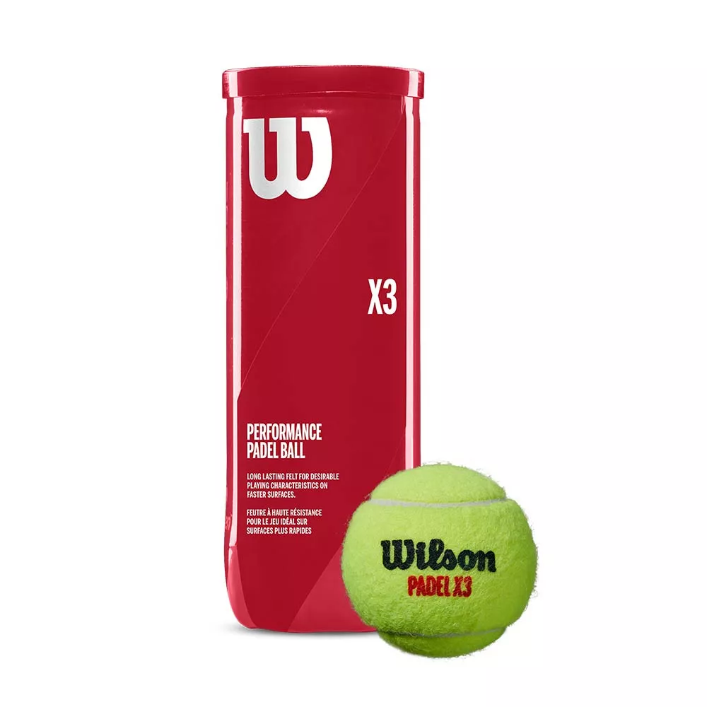 Wilson Padel X3 Padelb&auml;lle Karton (24 Dosen &agrave; 3 B&auml;lle)