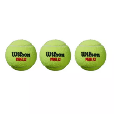 Wilson Padel X3 Padelb&auml;lle Karton (24 Dosen &agrave; 3 B&auml;lle)