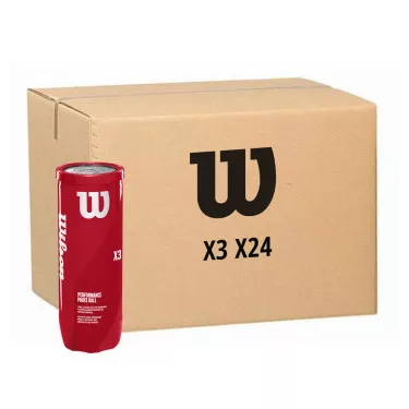 Wilson Padel X3 Padelb&auml;lle Karton (24 Dosen &agrave; 3 B&auml;lle)