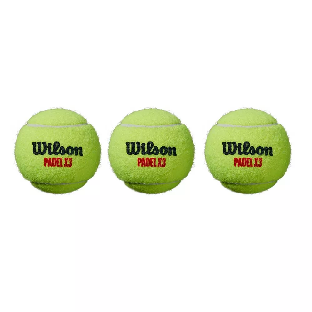 Wilson Padel X3 Padelb&auml;lle Karton (24 Dosen &agrave; 3 B&auml;lle)