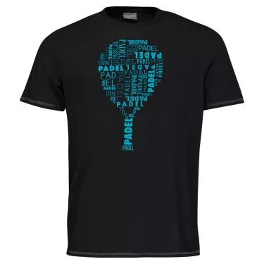Head Typo T-Shirt Schwarz