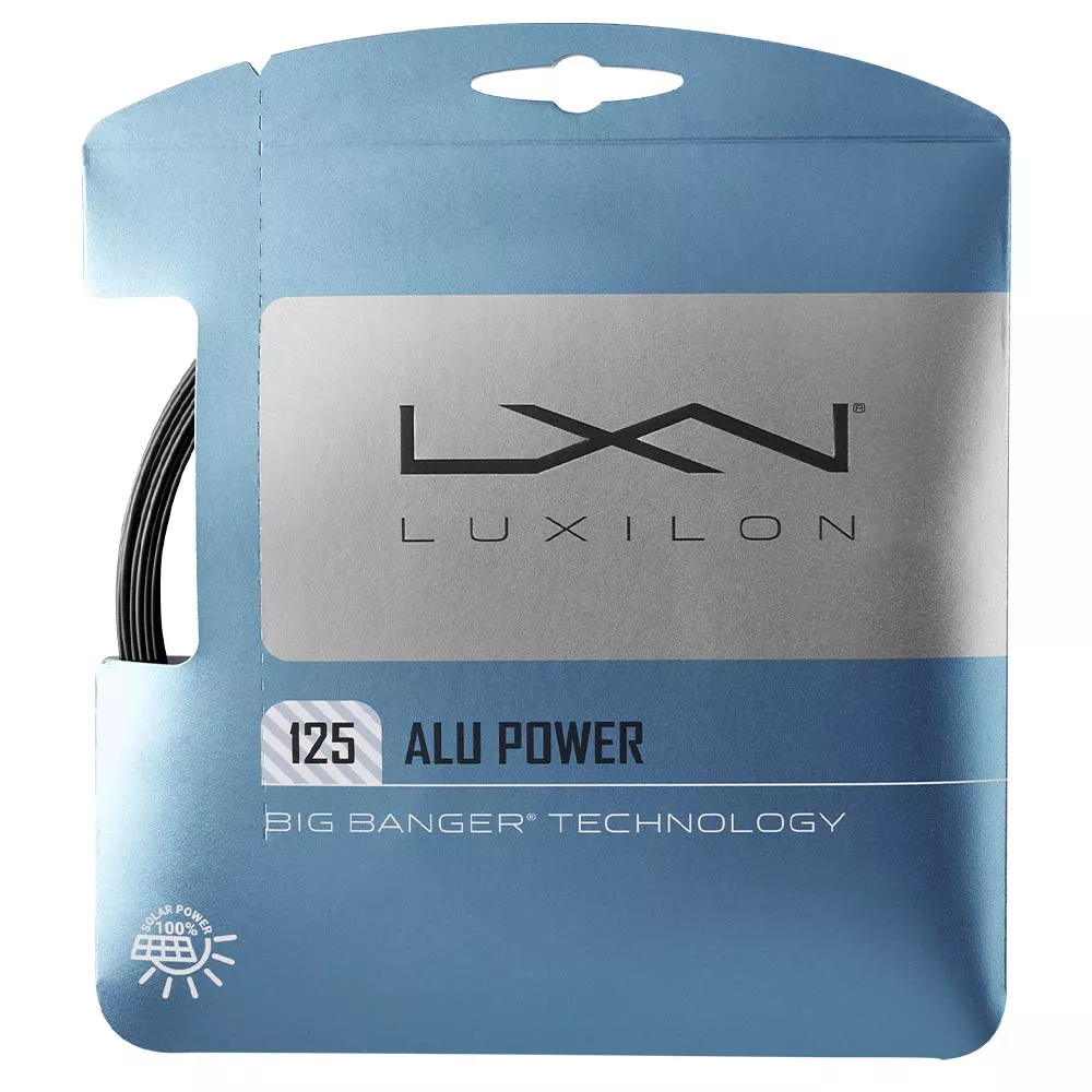 Luxilon Alu Power Tennissaite Schwarz 12 m
