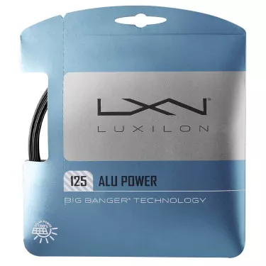 Luxilon Alu Power Tennissaite Schwarz 12 m