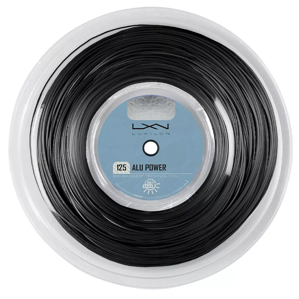 Luxilon Alu Power Saitenrolle Schwarz 200 m