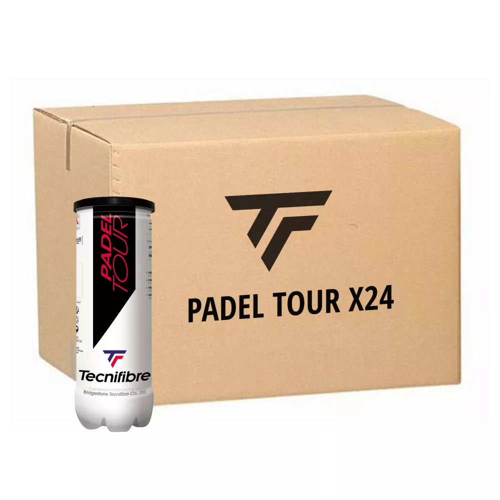 Tecnifibre Padel Tour Padelb&auml;lle Karton (24 Dosen &agrave; 3 B&auml;lle)