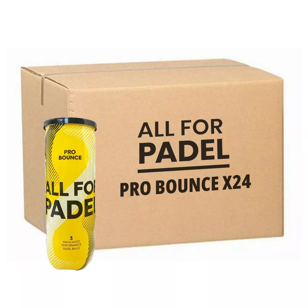 All For Padel Pro Bounce Padelb&auml;lle Karton (24 Dosen &agrave; 3 B&auml;lle)