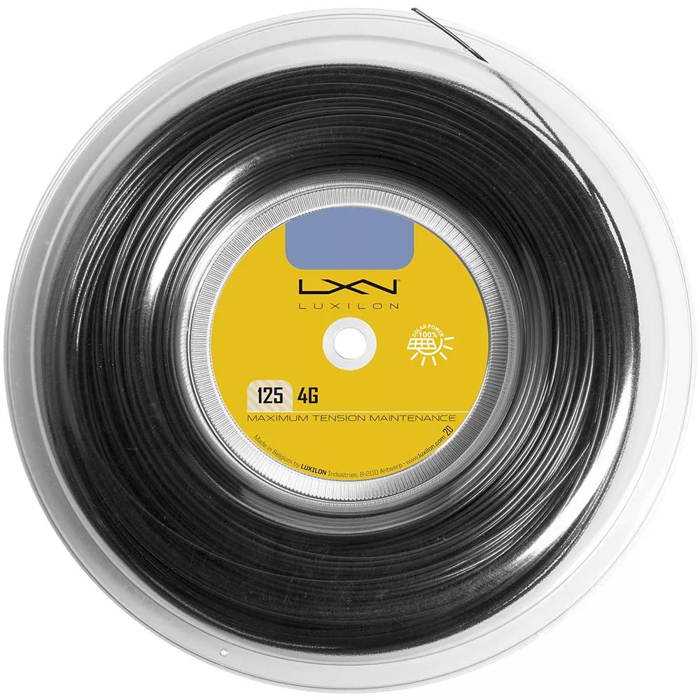 Luxilon 4G Saitenrolle Schwarz 200 m