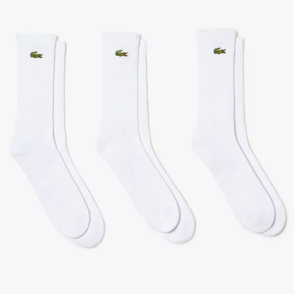 Lacoste Sport Socken Wei&szlig; 3er-Pack
