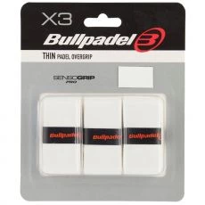 Bullpadel Thin Overgrip Wei&szlig; 3er-Pack