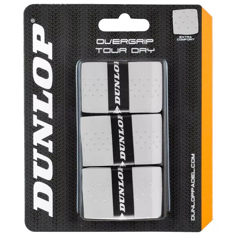 Dunlop Tour Dry Overgrip Wei&szlig; 3er-Pack