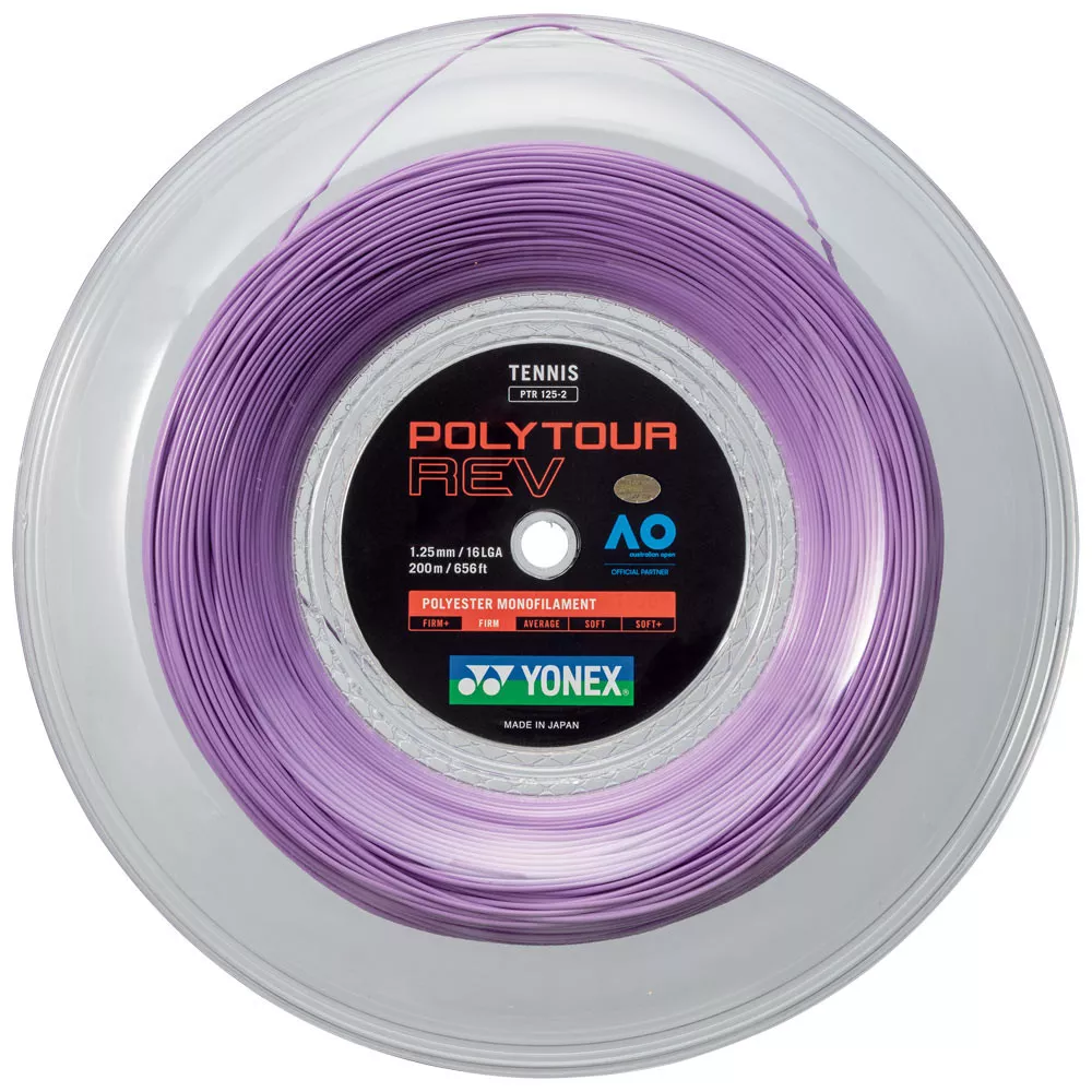 Yonex Poly Tour Rev Saitenrolle Violett 200 m