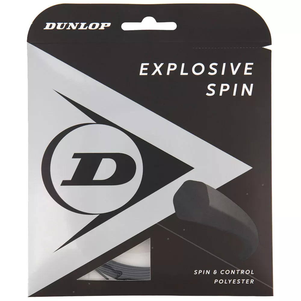 Dunlop Explosive Spin Tennissaite Schwarz 12 m