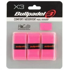 Bullpadel perforiert Overgrip Rosa 3er-Pack