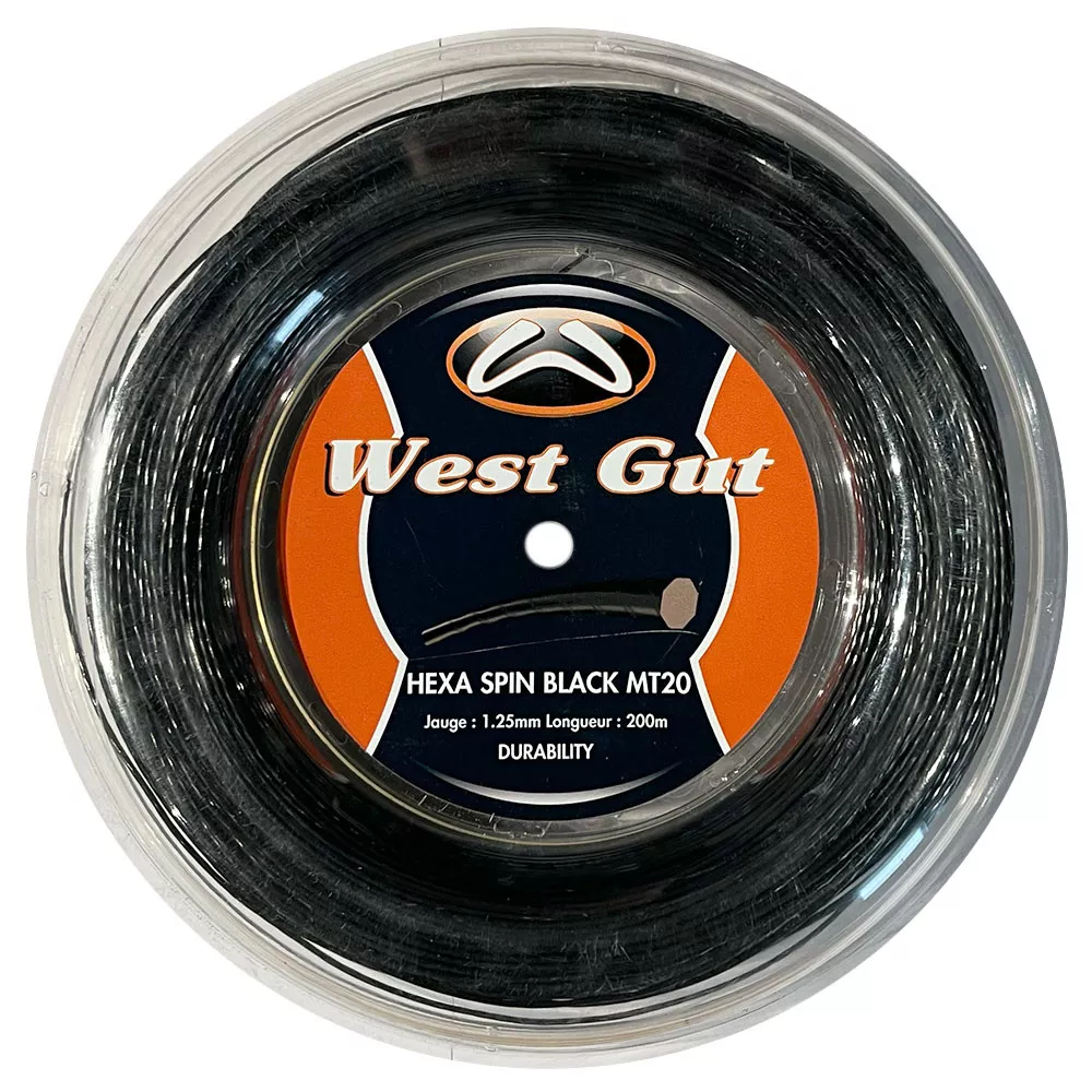 West Gut Hexa Spin Black MT20 Saitenrolle 200 m