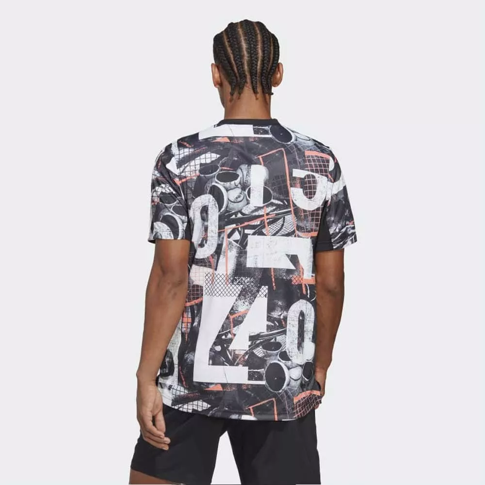Adidas Club Graph Printed T-Shirt