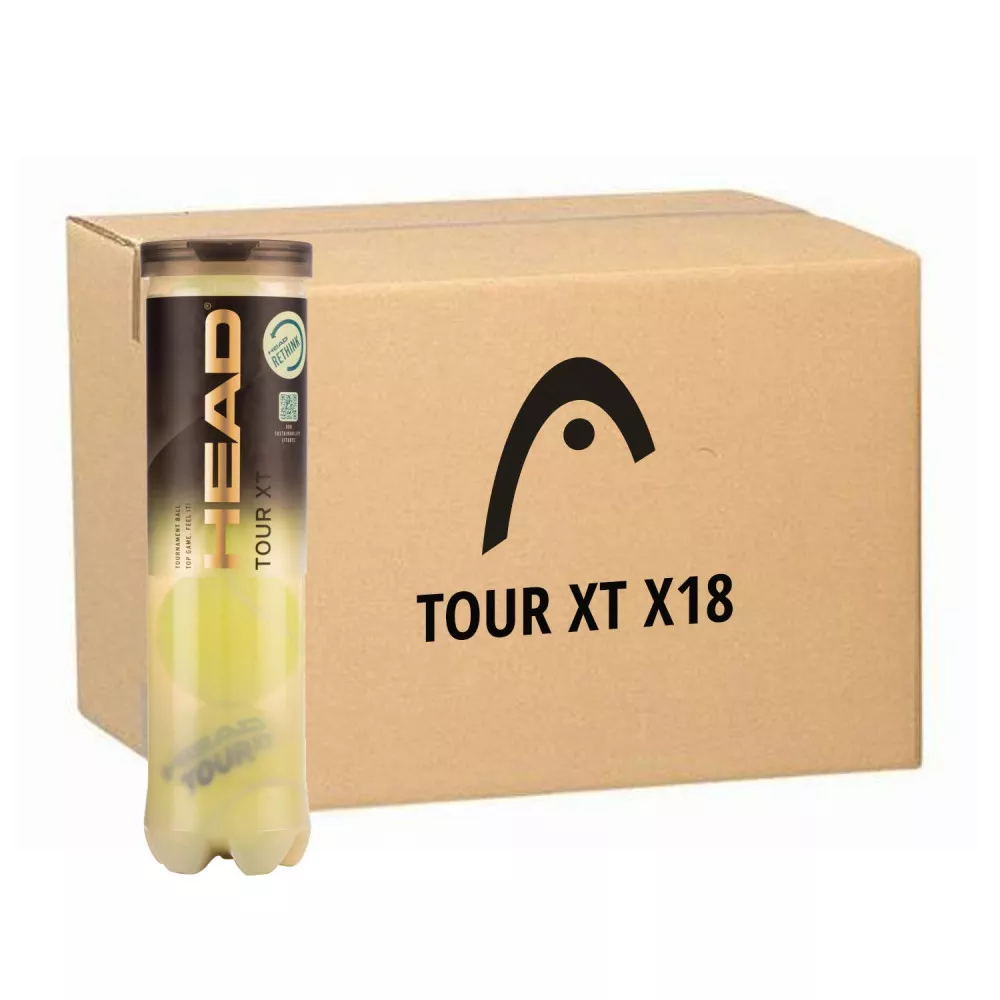 Head Tour XT Tennisb&auml;lle Karton (18 Dosen &agrave; 4 B&auml;lle)