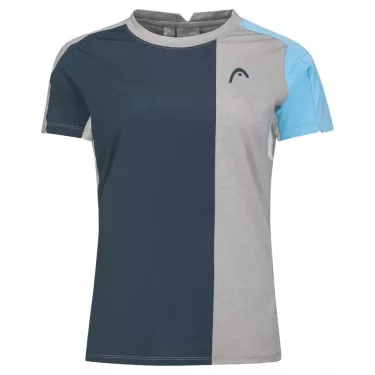 Head Padel Tech T-Shirt Damen Grau / Marineblau