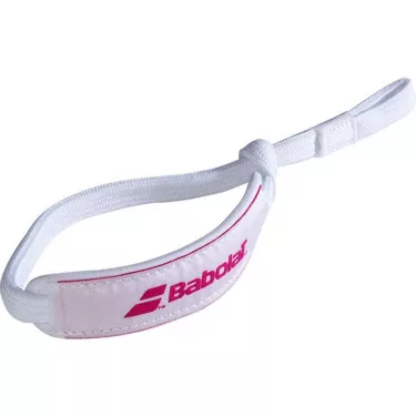 Babolat Handgelenkschlaufe Wei&szlig; / Rosa