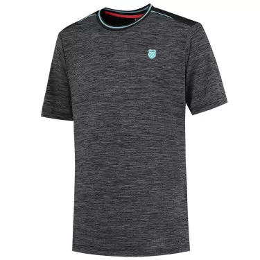 K-Swiss Hypercourt T-Shirt Melange Schwarz