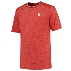 K-Swiss Hypercourt T-Shirt Melange Rot