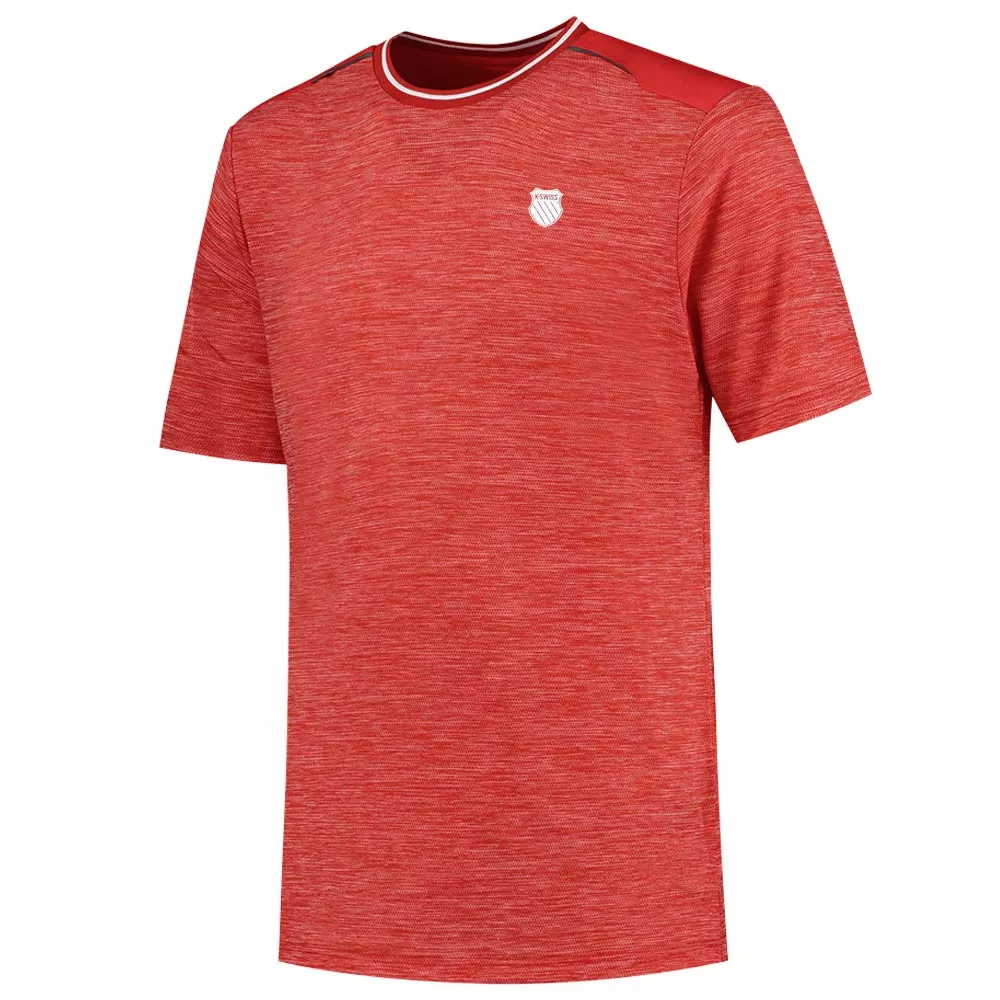 K-Swiss Hypercourt T-Shirt Melange Rot