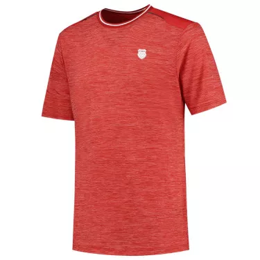 K-Swiss Hypercourt T-Shirt Melange Rot