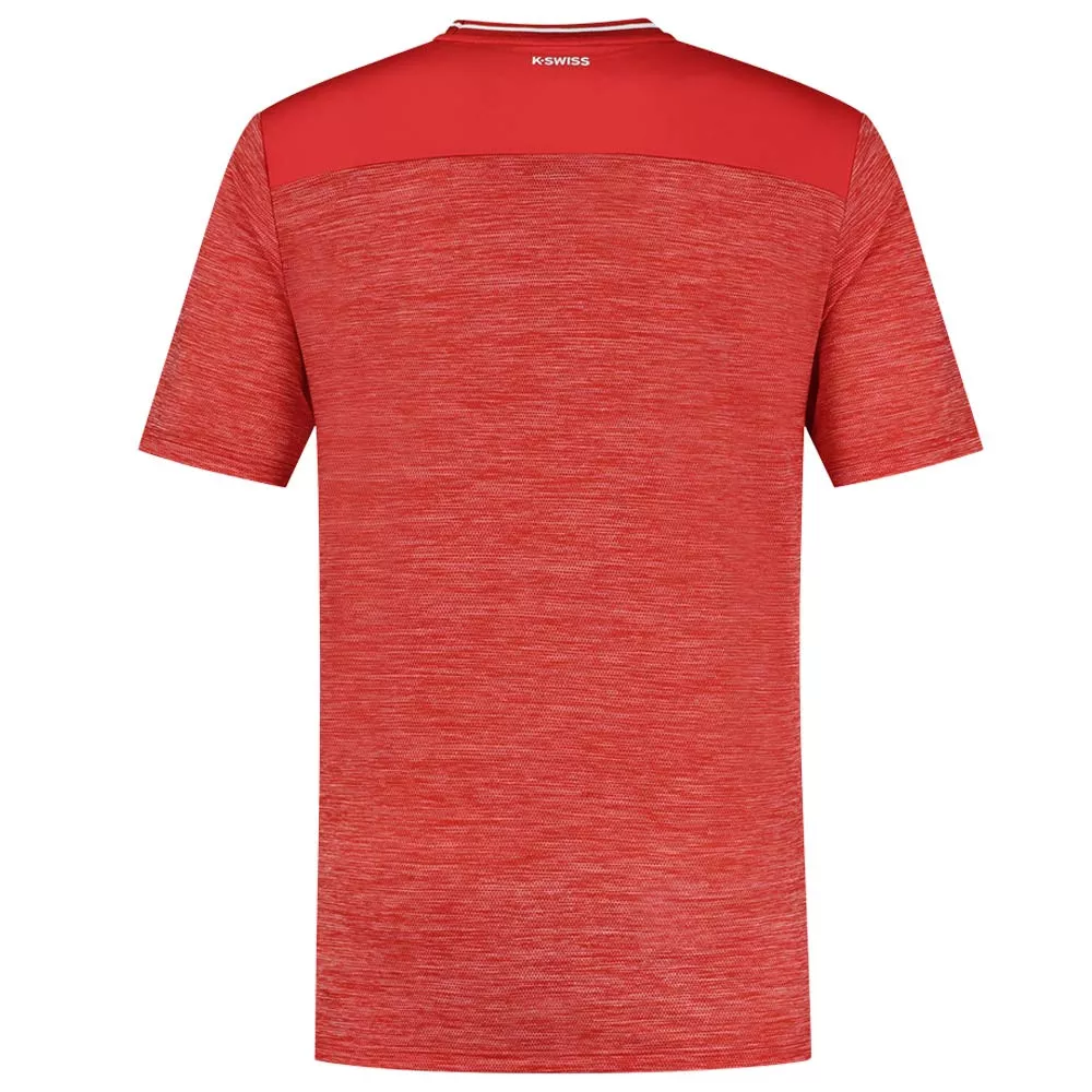 K-Swiss Hypercourt T-Shirt Melange Rot
