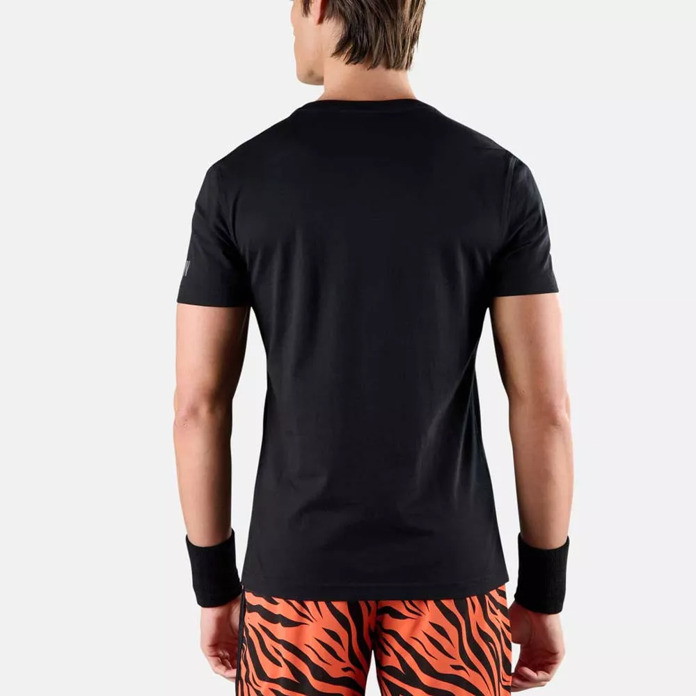 Hydrogen Tennis Court T-Shirt Schwarz / Orange
