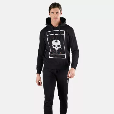 Hydrogen Court Spark Kapuzenpullover Schwarz