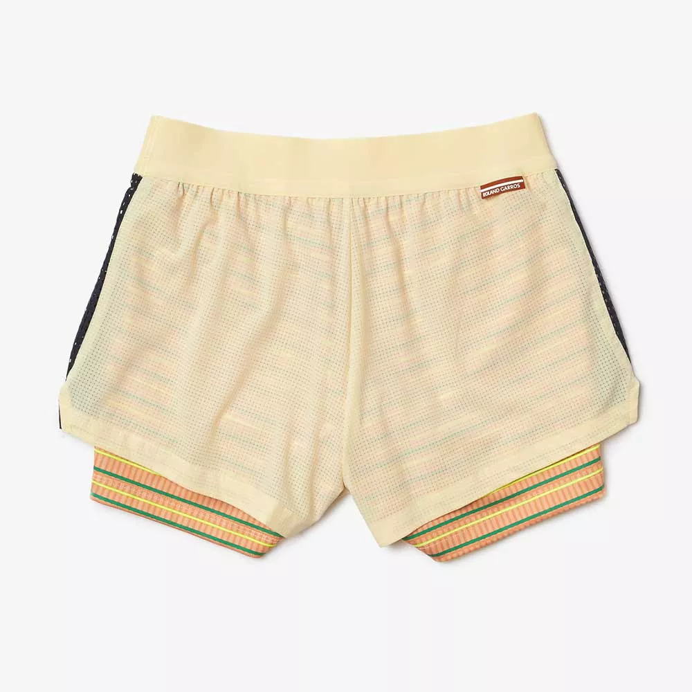 Lacoste Performance Roland Garros Short Damen Gelb