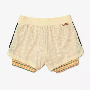 Lacoste Performance Roland Garros Short Damen Gelb