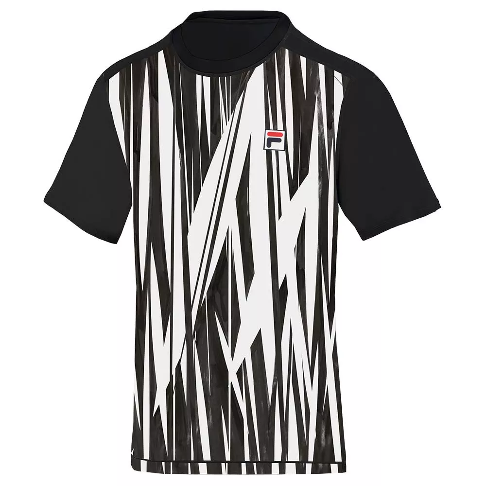 Fila Paris Theo T-Shirt Schwarz / Wei&szlig;
