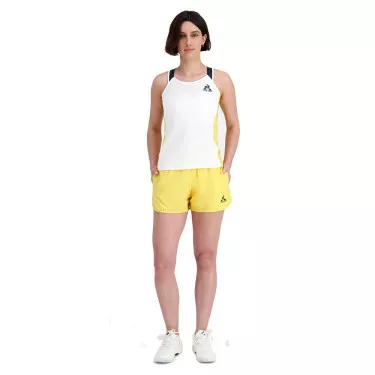 Le Coq Sportif Yannick Noah Paris Tank Top Wei&szlig; / Gelb