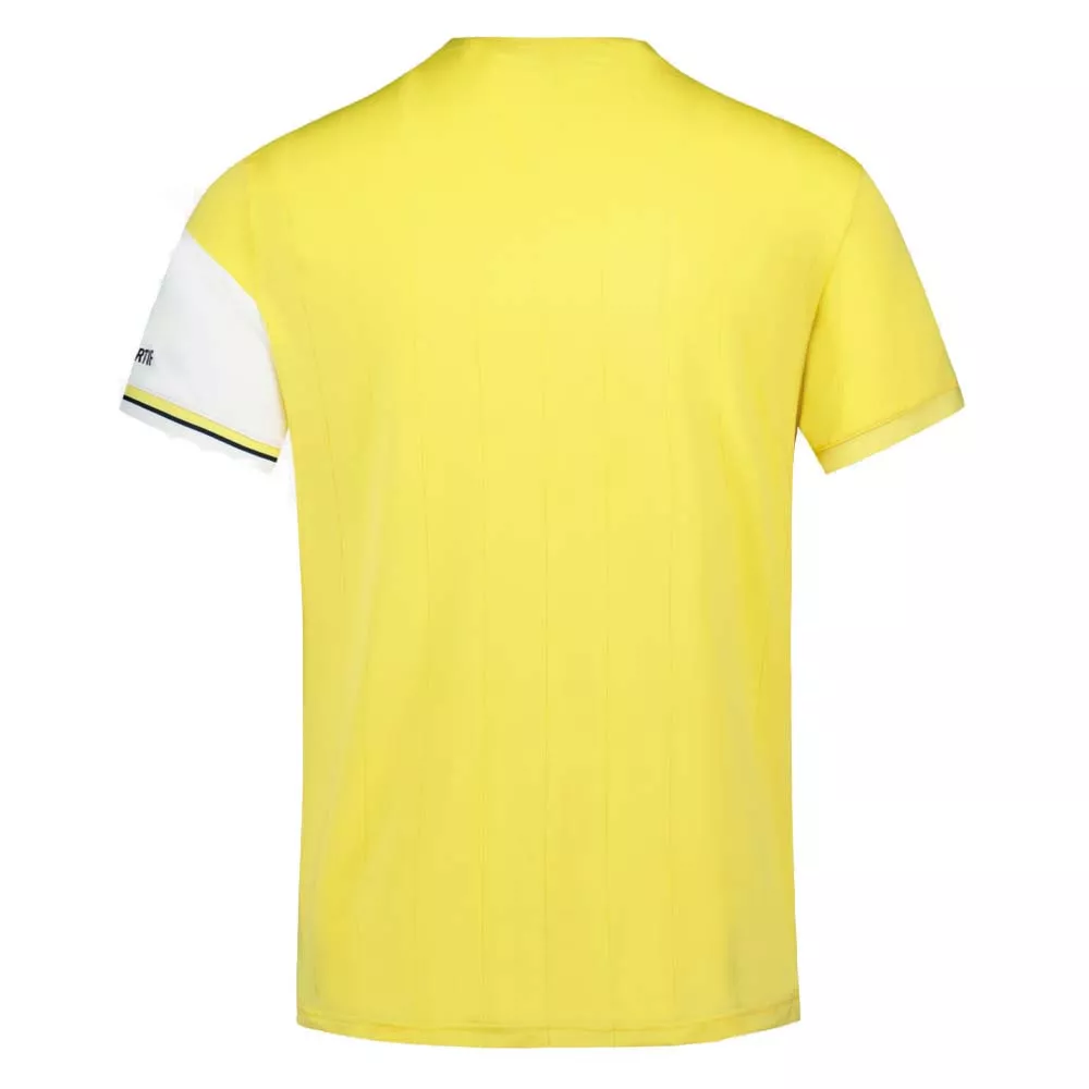 Le Coq Sportif Junior Yannick Noah Paris T-Shirt Wei&szlig; / Gelb