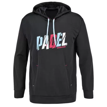 Babolat Padel Kapuzenpullover Schwarz