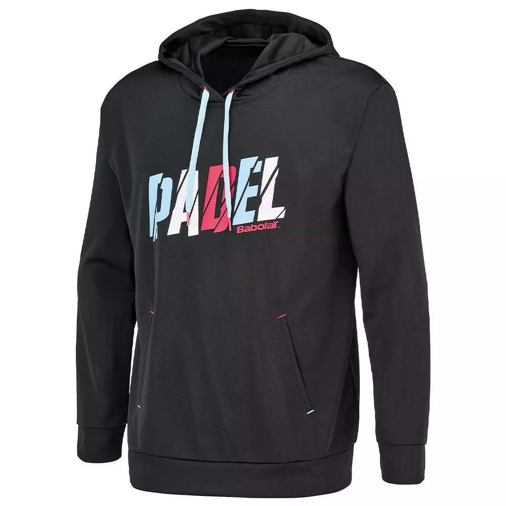Babolat Padel Kapuzenpullover Schwarz