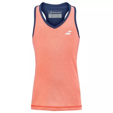Babolat Play Tank Top M&auml;dchen Koralle / Marineblau