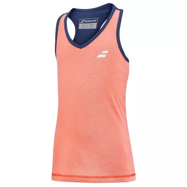 Babolat Play Tank Top M&auml;dchen Koralle / Marineblau