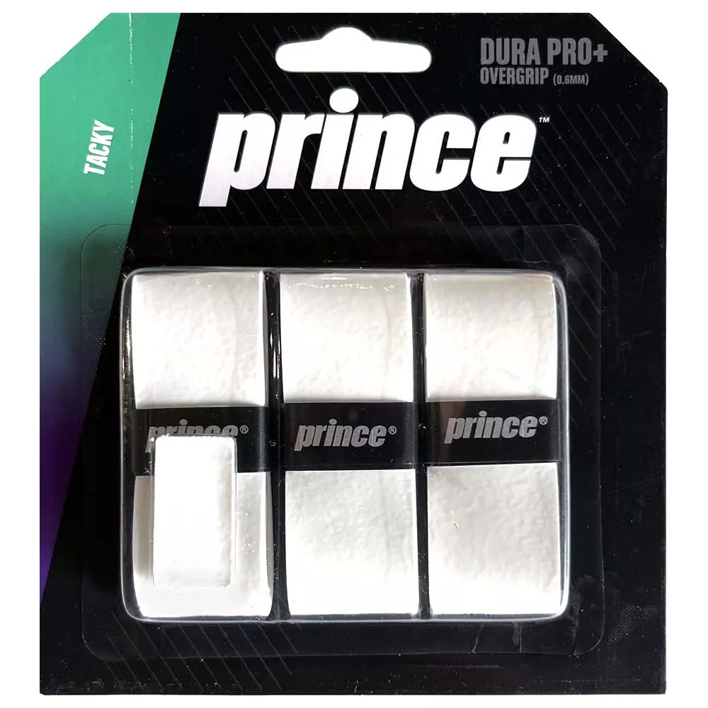Prince Dura Pro+ Overgrip Wei&szlig; 3er-Pack