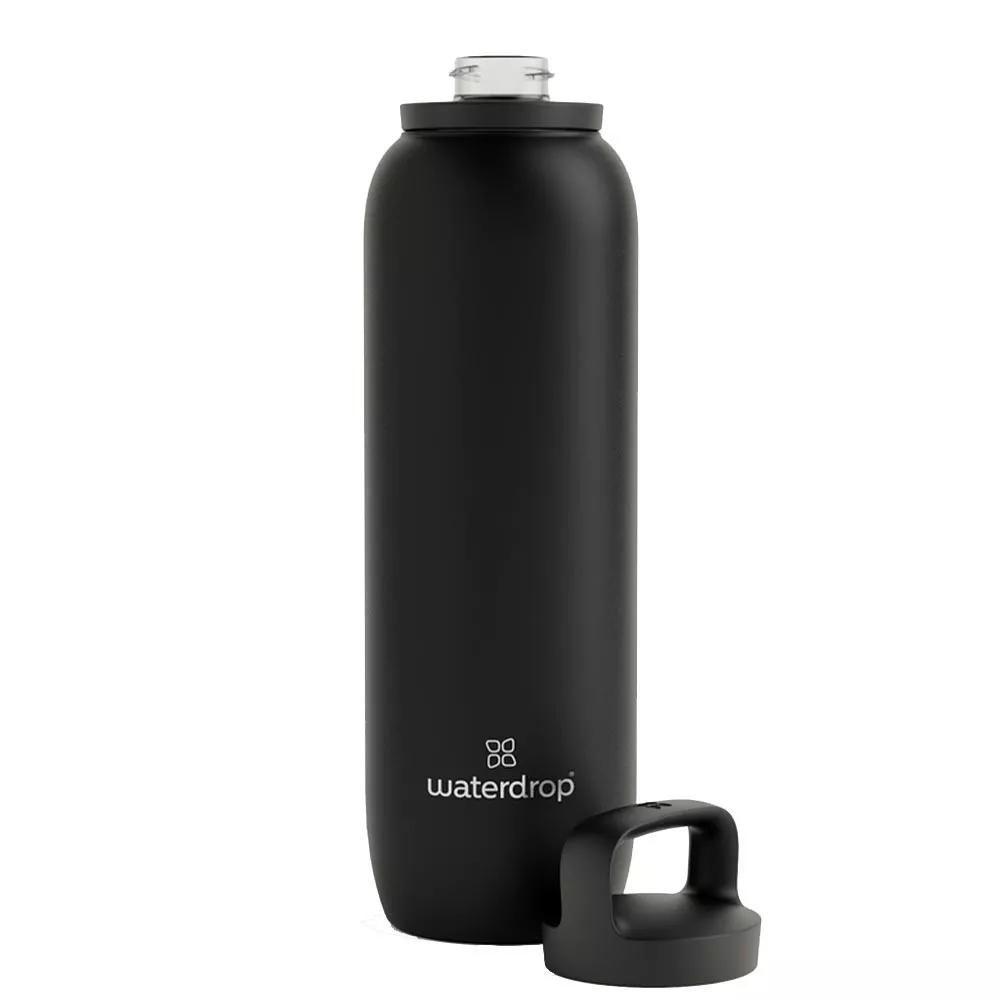 Waterdrop Thermo-Trinkflasche Schwarz