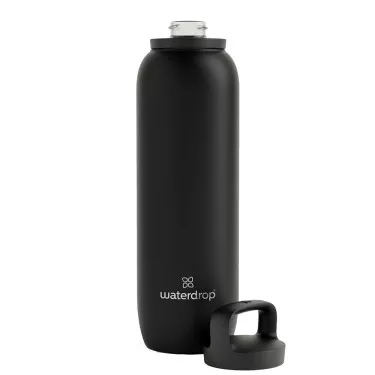 Waterdrop Thermo-Trinkflasche Schwarz