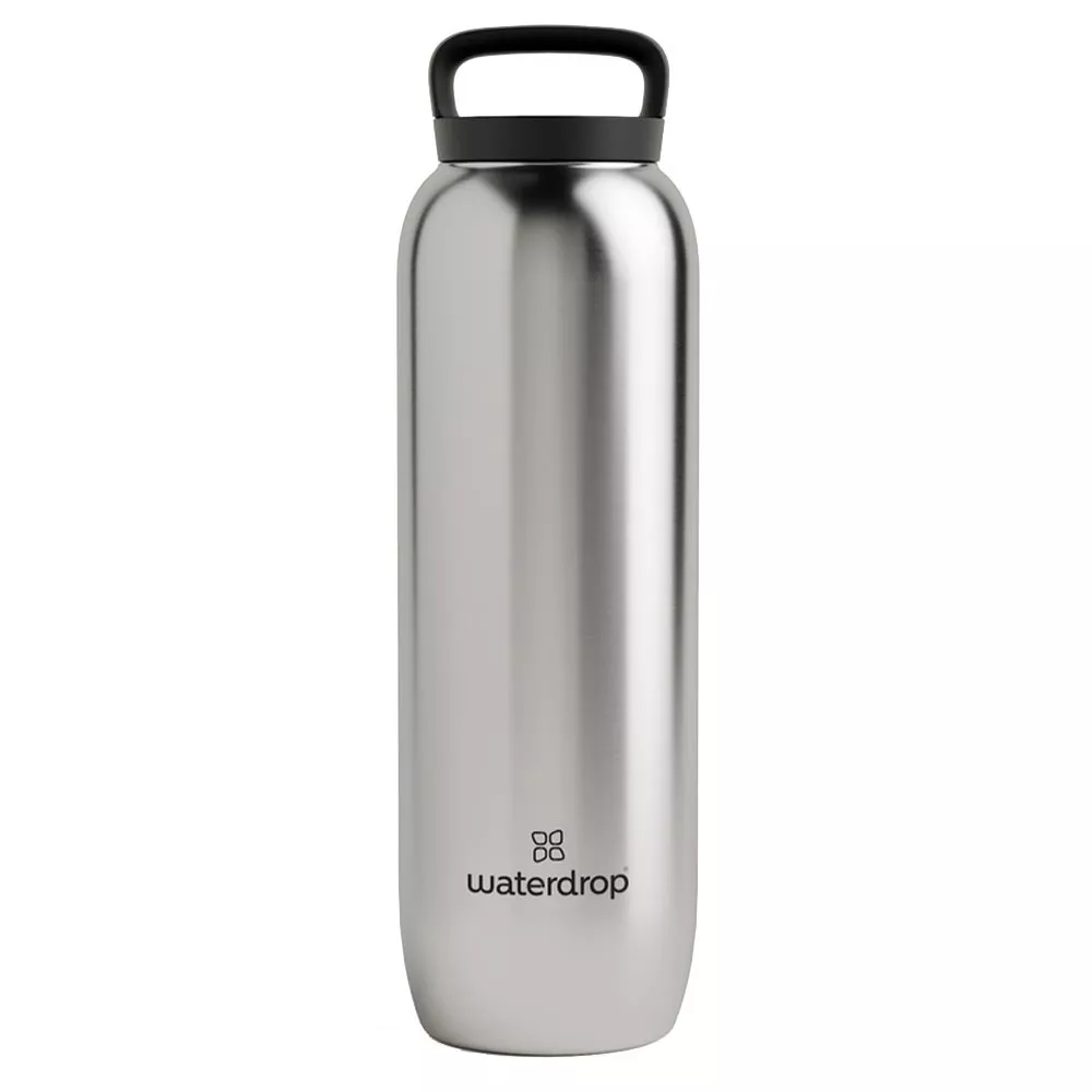 Waterdrop Thermo-Trinkflasche Grau