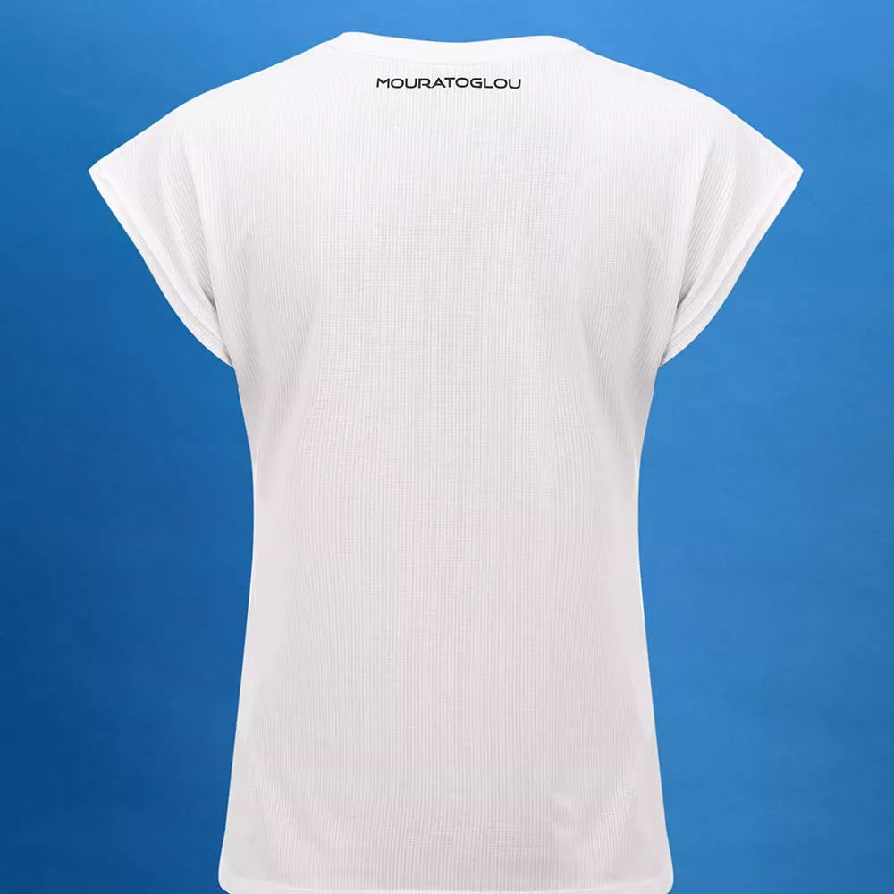 Mouratoglou Match T-Shirt Damen Wei&szlig;